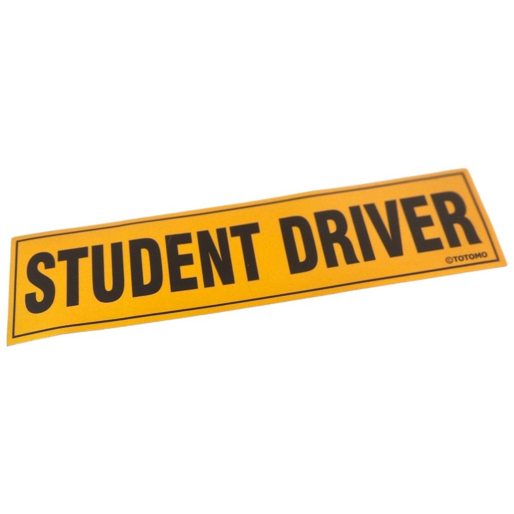 STUDENT DRIVER Magnetic 12" x 3" Bumper Sticker NEW